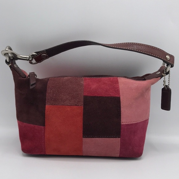 Coach Handbags - Coach Suede & Leather Small Handbag